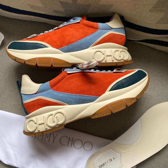 JIMMY CHOO raine 90’s retro sneakers size 41 NWT - Picture 2 of 12